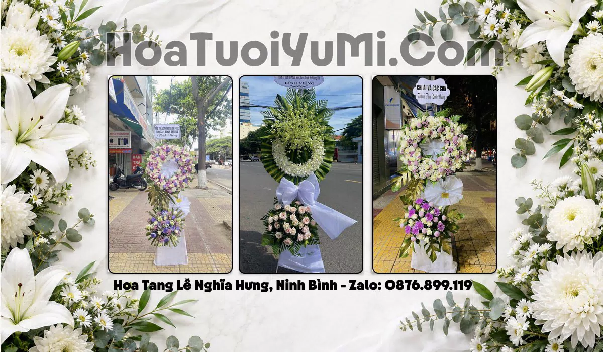 Đặt Vòng Hoa Đám Tang Tại Xã Nghĩa Hưng, Tỉnh Ninh Bình