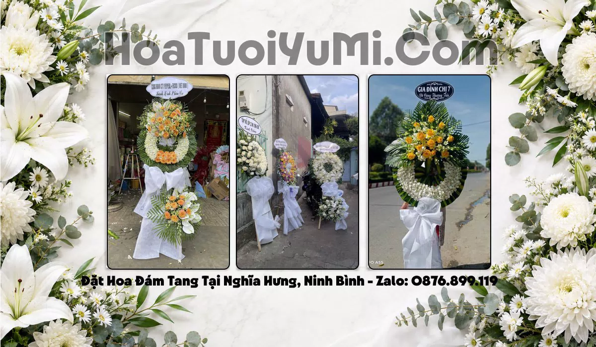kệ hoa viếng đám tang tại Xã Nghĩa Hưng