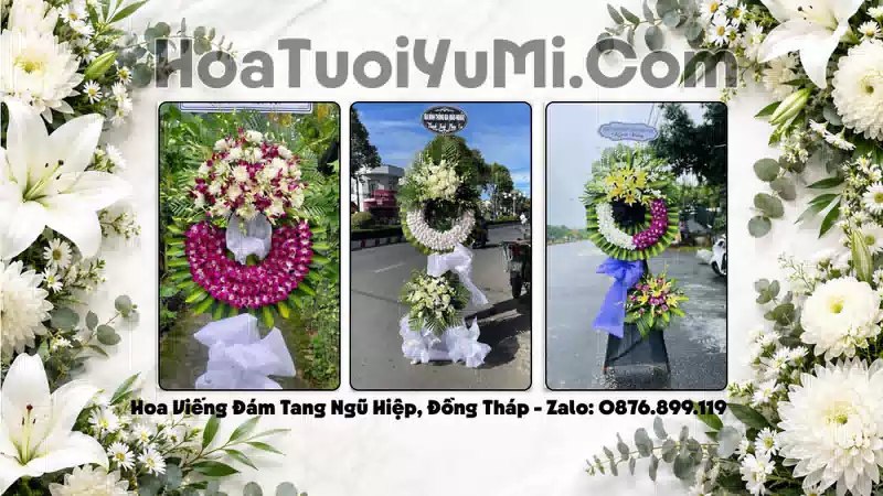 Vòng Hoa Viếng Xã Ngũ Hiệp, Đồng Tháp - Giao Kịp Giờ