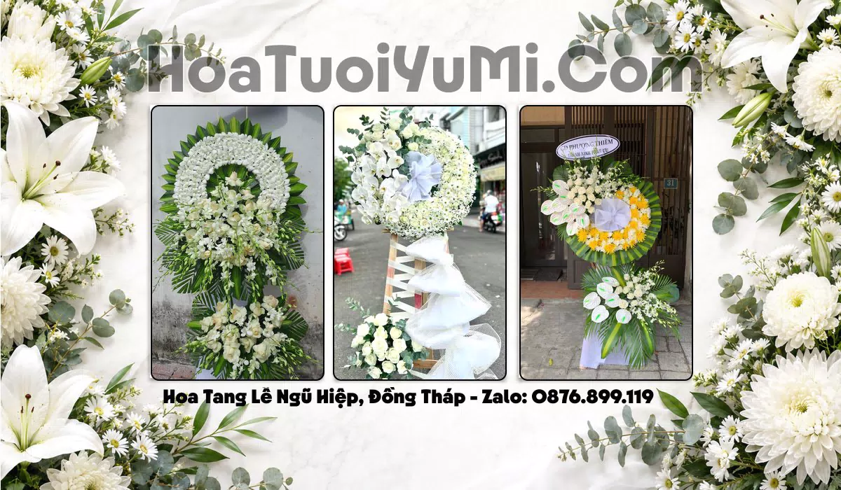 Kệ hoa viếng tang lễ tại Xã Ngũ Hiệp