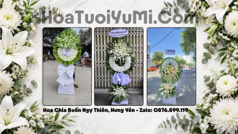 Đặt Vòng Hoa Chia Buồn Tại Xã Ngự Thiên, Tỉnh Hưng Yên