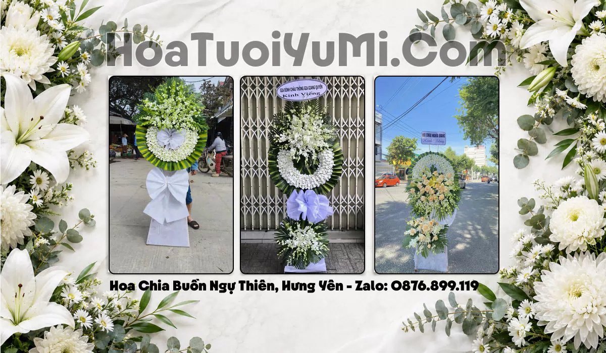 Đặt Vòng Hoa Chia Buồn Tại Xã Ngự Thiên, Tỉnh Hưng Yên