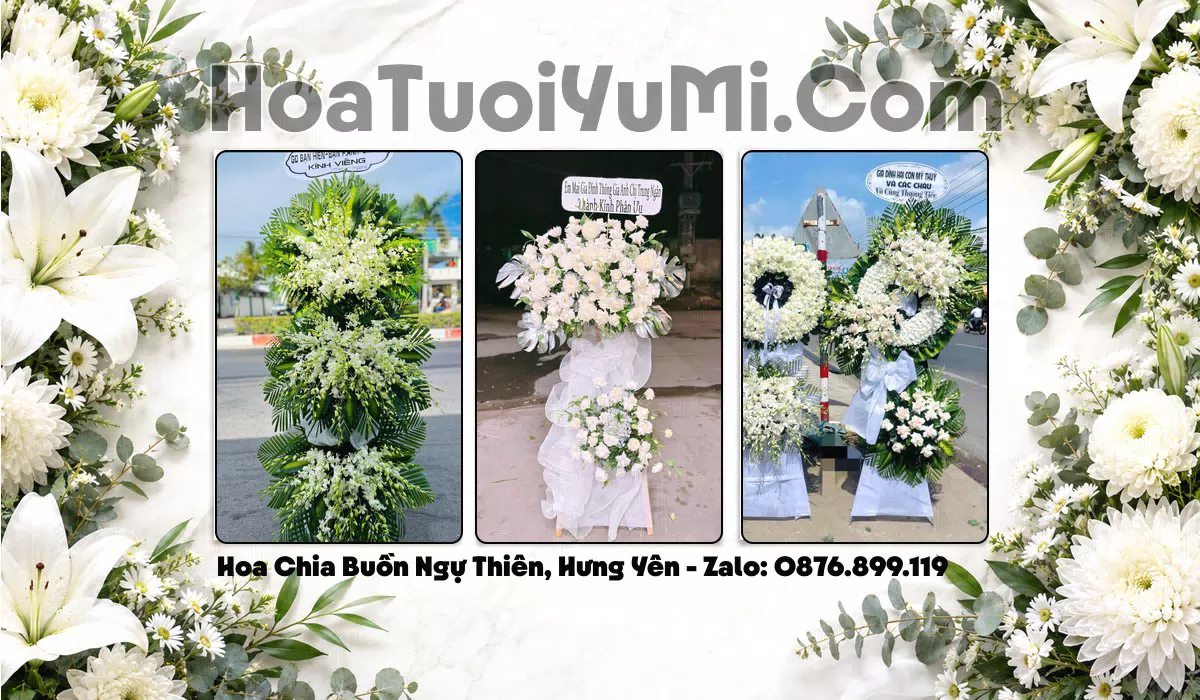 hoa tang lễ Xã Ngự Thiên giao kịp giờ viếng