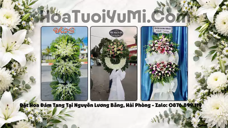 Đặt Vòng Hoa Tang Lễ Tại Xã Nguyễn Lương Bằng, Hải Phòng