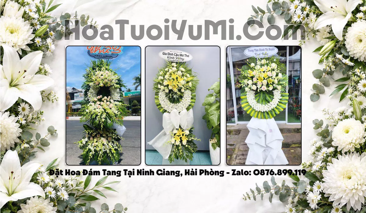 hoa tang lễ giao tận nơi tại Xã Ninh Giang, Hải Phòng