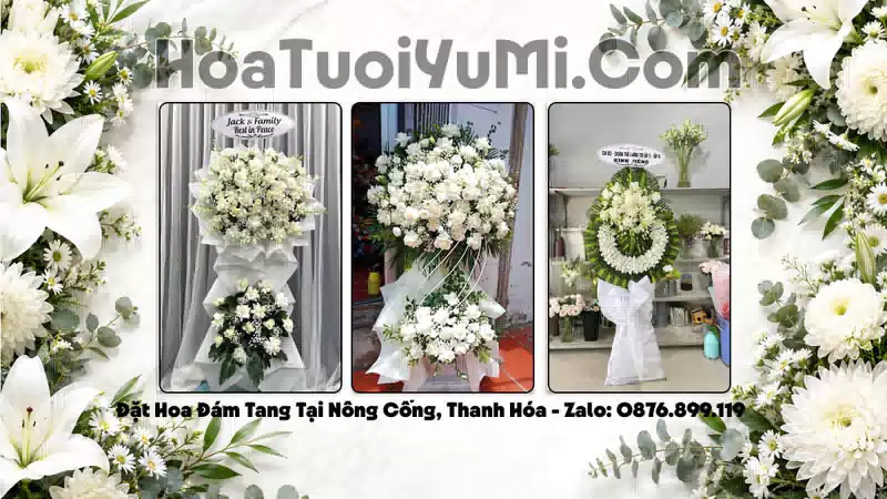 Đặt Vòng Hoa Đám Tang Tại Xã Nông Cống, Tỉnh Thanh Hóa