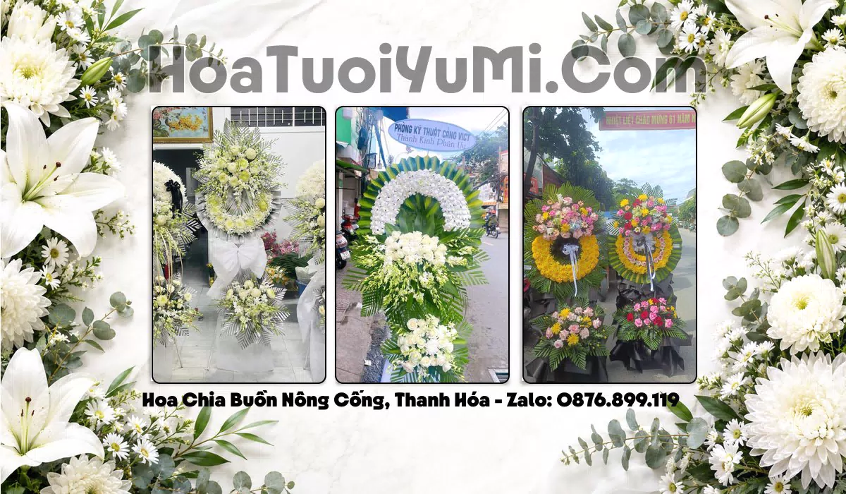 Kệ hoa chia buồn tại Xã Nông Cống