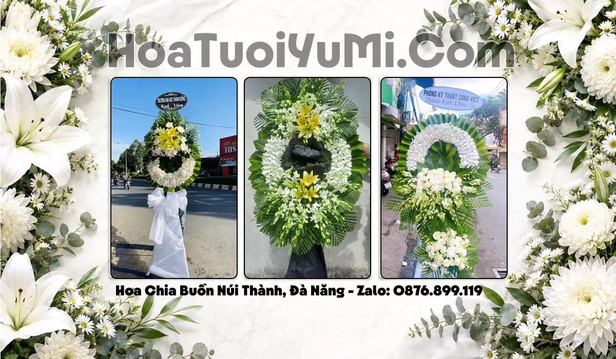 vòng hoa chia buồn Xã Núi Thành