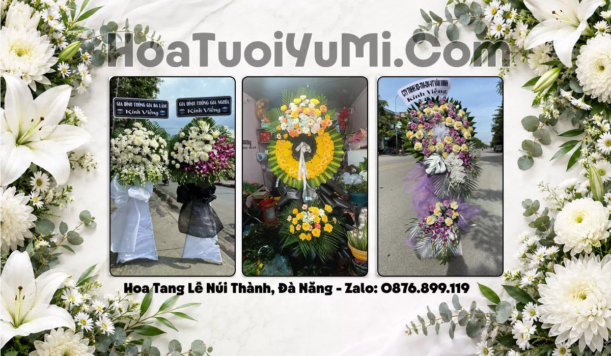 kệ hoa viếng Xã Núi Thành