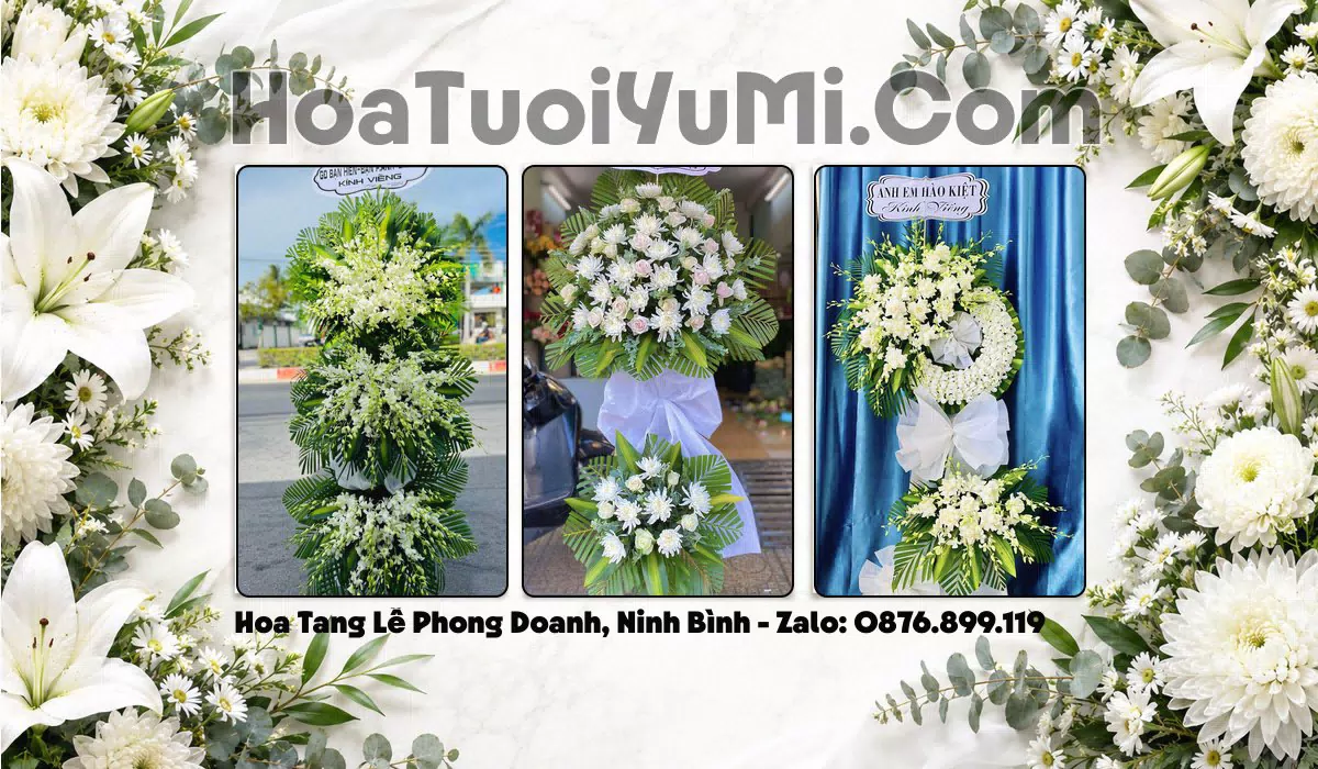 vòng hoa viếng Xã Phong Doanh