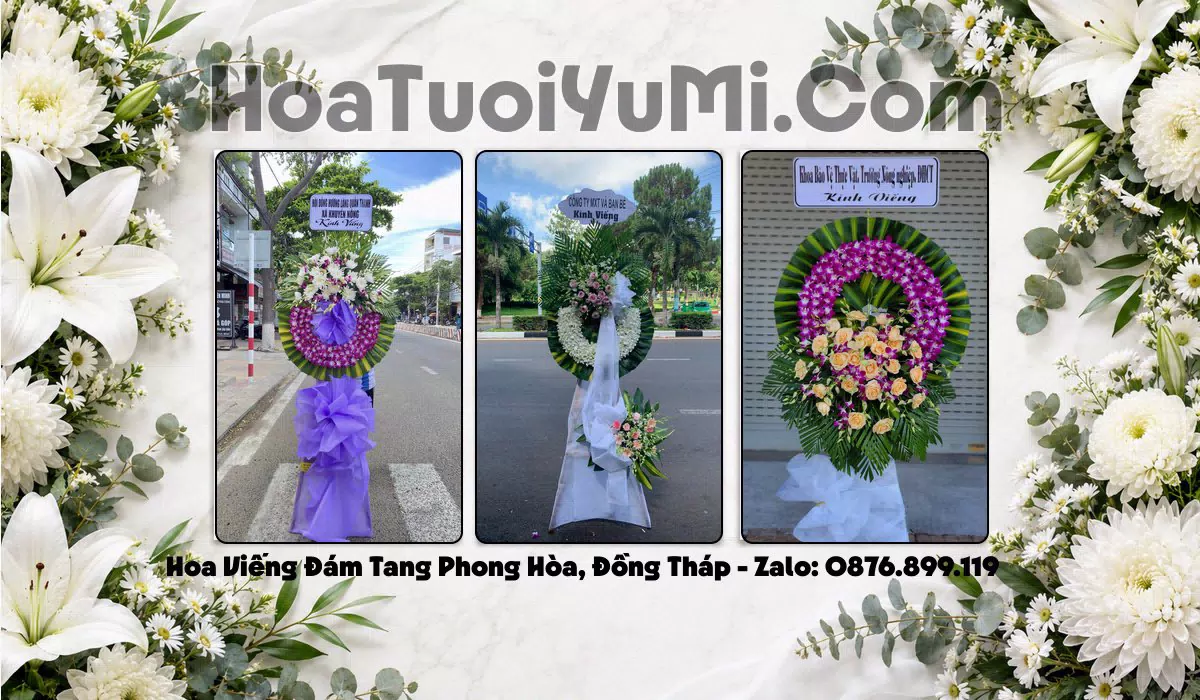 kệ hoa viếng đám tang giao tận nơi Xã Phong Hòa