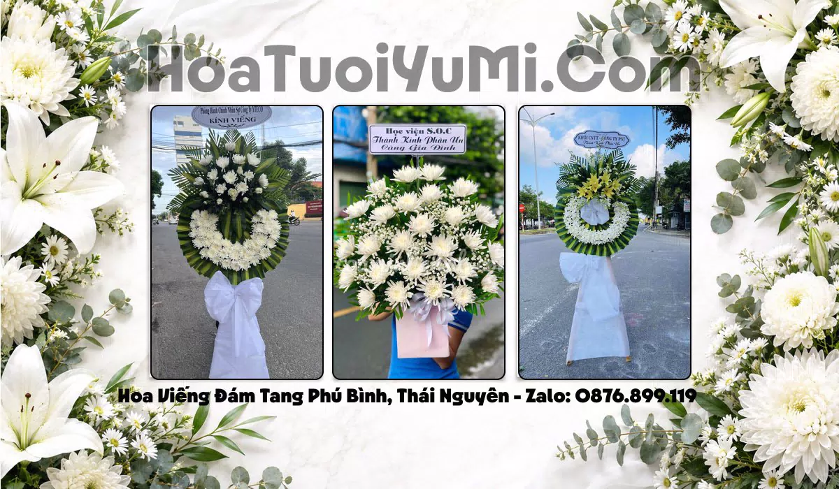 Đặt Vòng Hoa Tang Lễ Tại Xã Phú Bình, Tỉnh Thái Nguyên