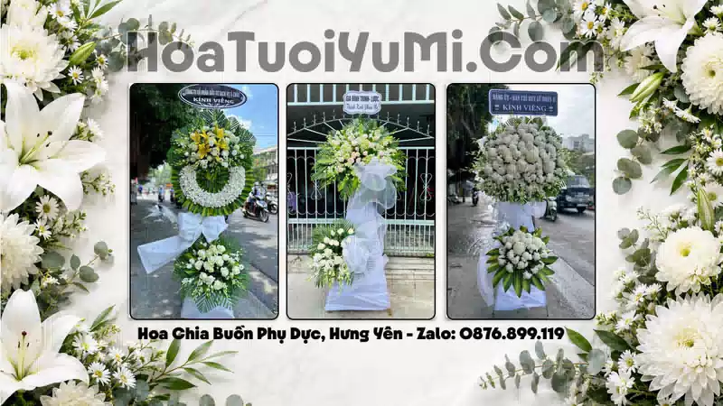 Đặt Vòng Hoa Tang Lễ Tại Xã Phụ Dực, Hưng Yên