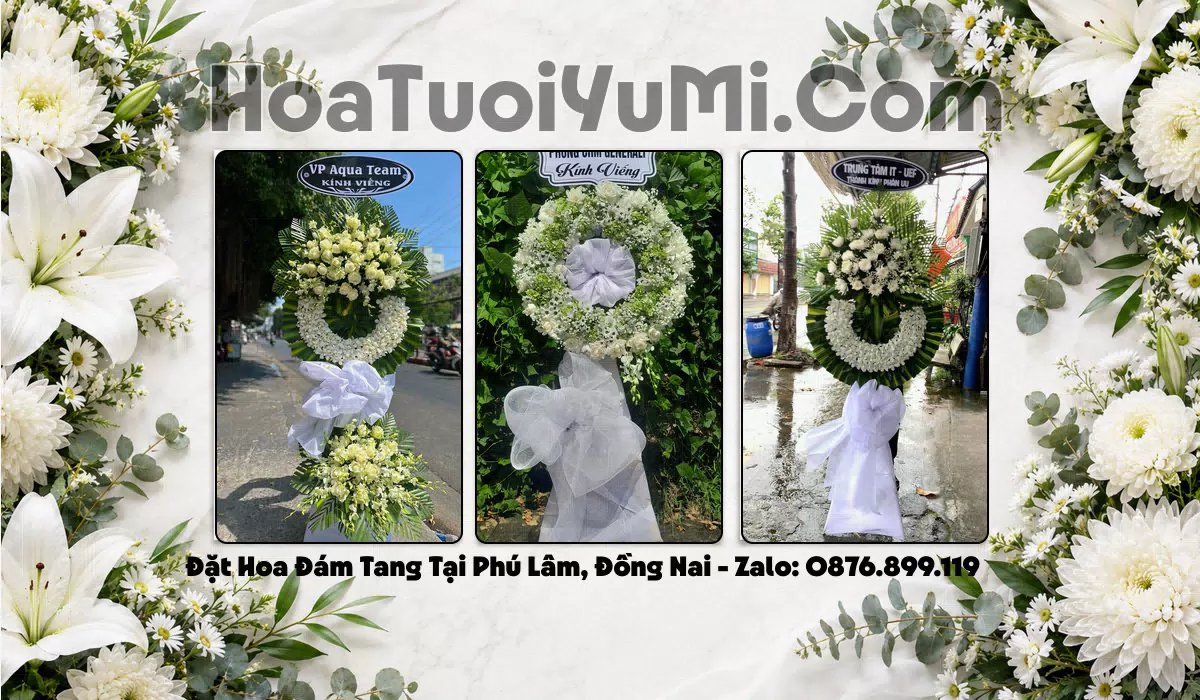 vòng hoa đám tang giao tận nơi tại Xã Phú Lâm, Đồng Nai