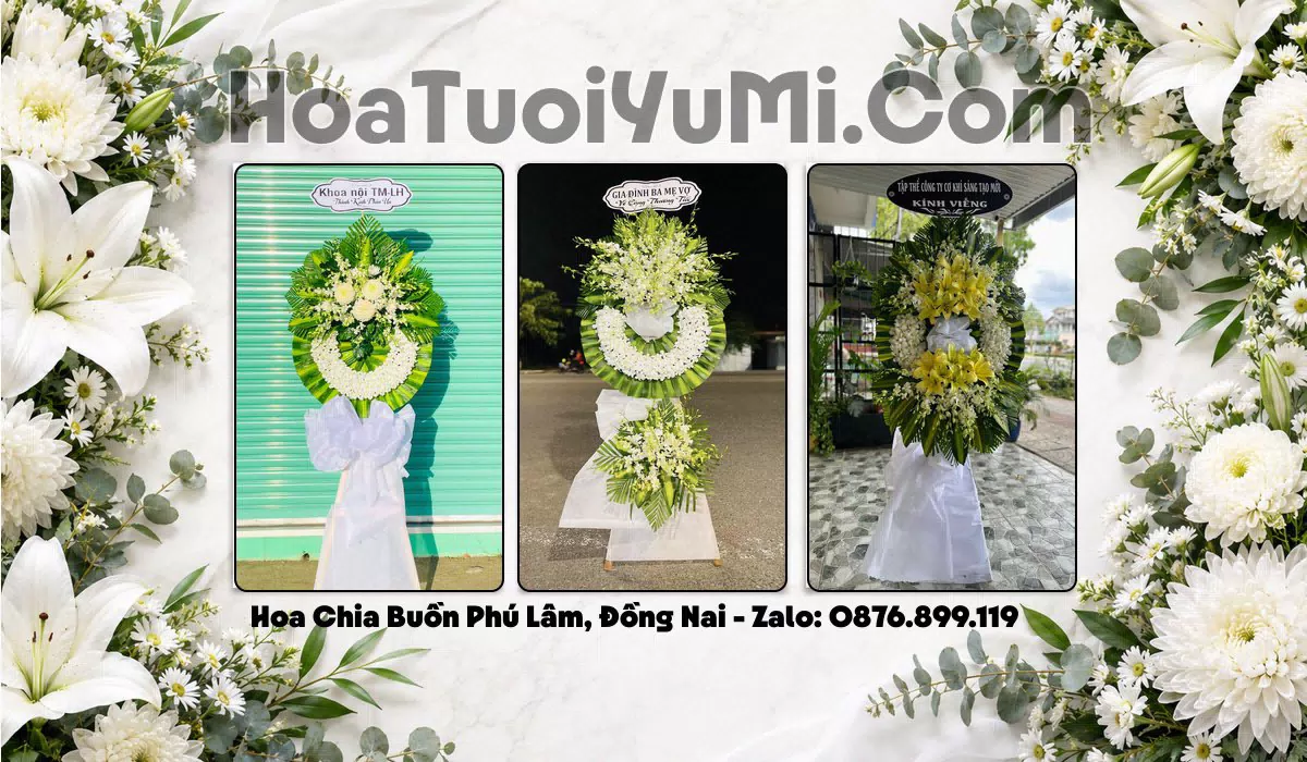 kệ hoa viếng đám tang tại Xã Phú Lâm, Đồng Nai