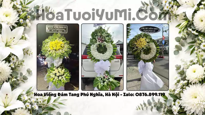 Đặt Vòng Hoa Đám Tang Tại Xã Phú Nghĩa, Hà Nội