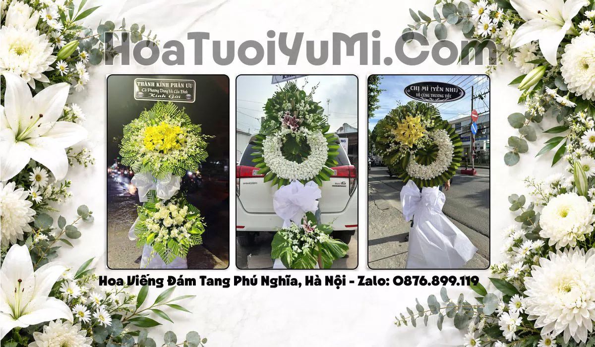 Đặt Vòng Hoa Đám Tang Tại Xã Phú Nghĩa, Hà Nội