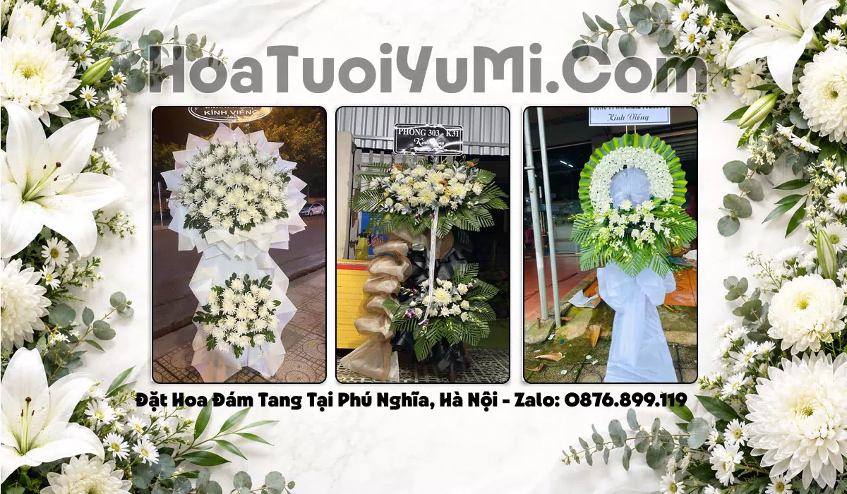 vòng hoa tang lễ Xã Phú Nghĩa
