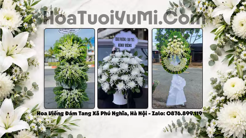 Đặt Vòng Hoa Tang Lễ Tại Xã Phú Nghĩa - Hà Nội