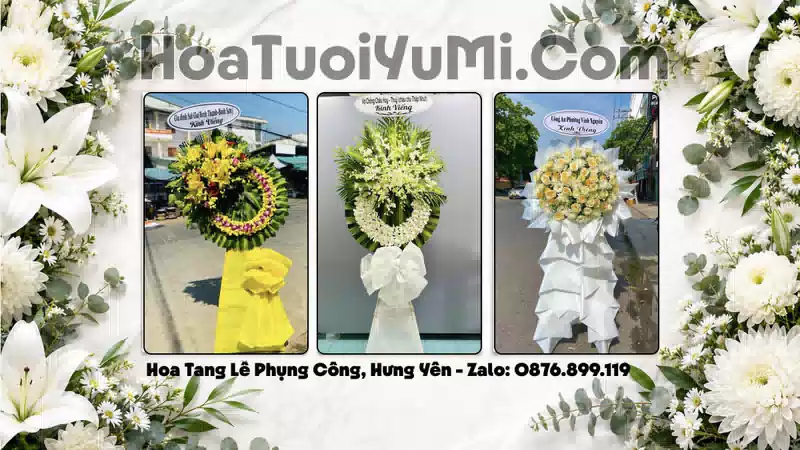 Đặt Hoa Viếng Đám Tang Tại Xã Phụng Công, Tỉnh Hưng Yên