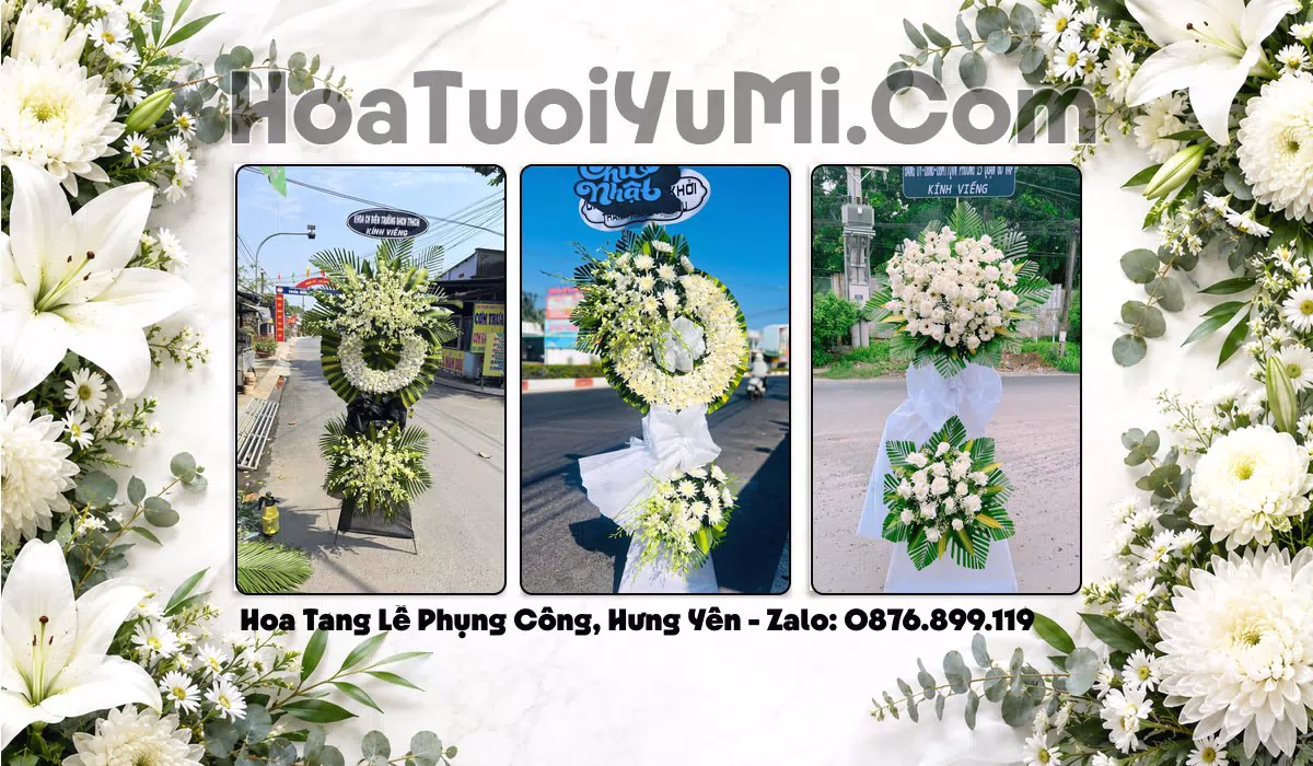 hoa tang lễ Xã Phụng Công Hưng Yên