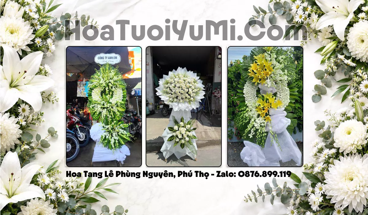 Đặt Vòng Hoa Tang Lễ Tại Xã Phùng Nguyên, Tỉnh Phú Thọ