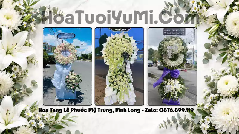 Đặt Vòng Hoa Đám Tang Tại Xã Phước Mỹ Trung, Tỉnh Vĩnh Long