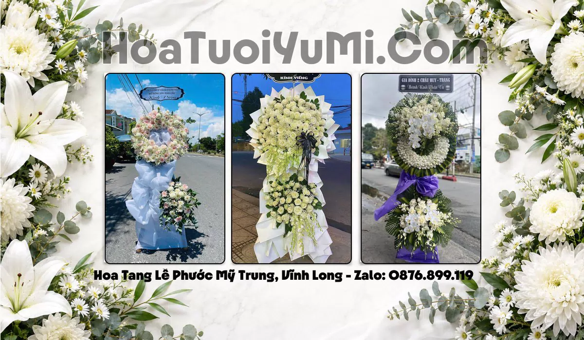 Đặt Vòng Hoa Đám Tang Tại Xã Phước Mỹ Trung, Tỉnh Vĩnh Long