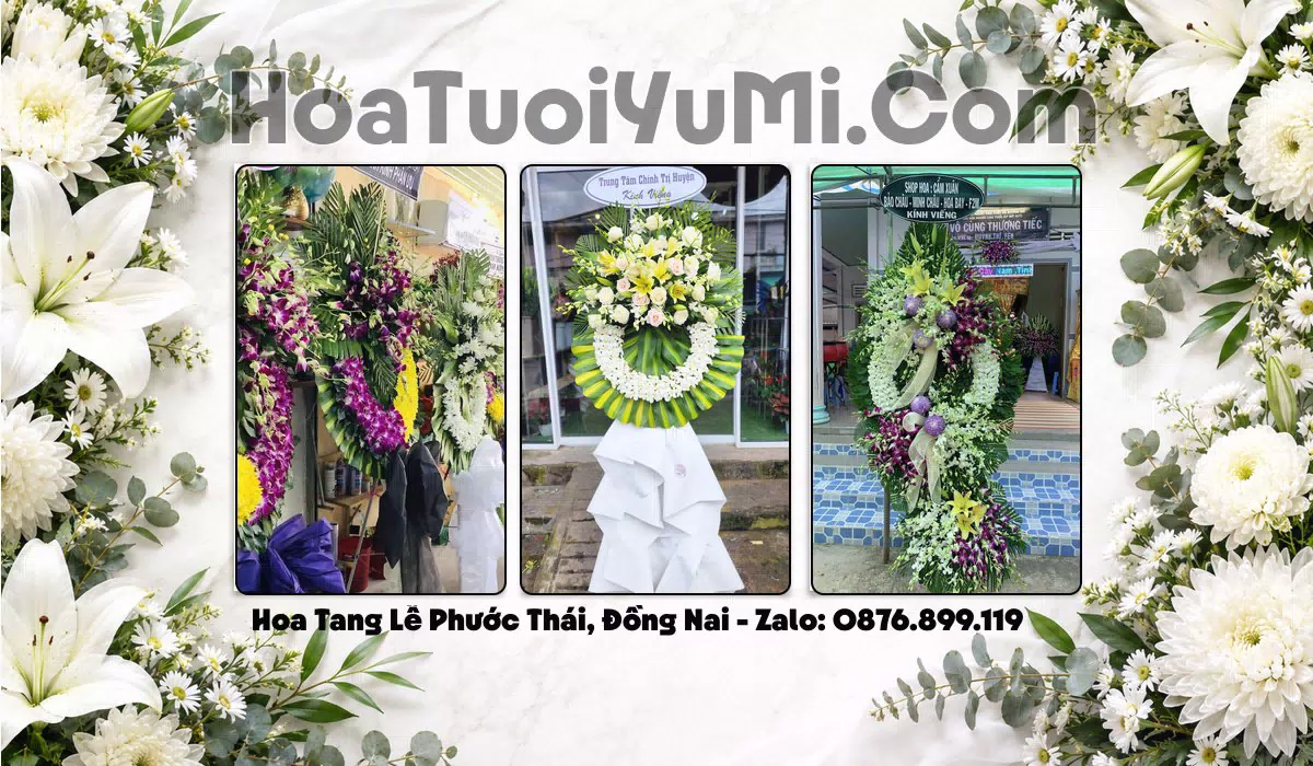 vòng hoa tang lễ giao tại Xã Phước Thái Đồng Nai