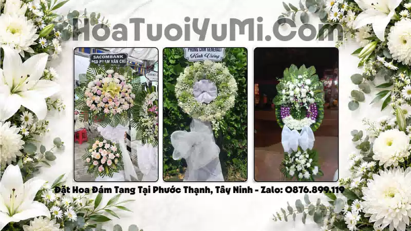 Vòng Hoa Viếng Xã Phước Thạnh, Tây Ninh - Giao Kịp Giờ