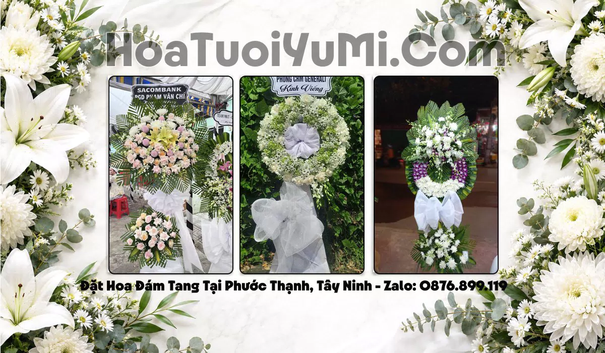 Vòng Hoa Viếng Xã Phước Thạnh, Tây Ninh - Giao Kịp Giờ