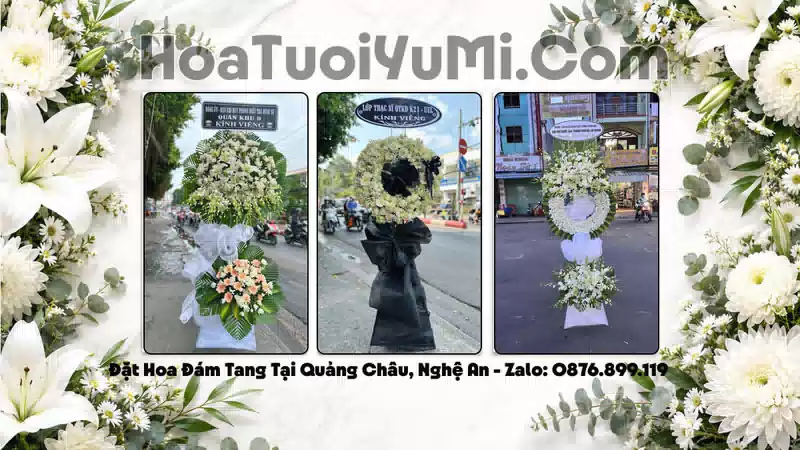 Đặt Vòng Hoa Đám Tang Tại Xã Quảng Châu, Tỉnh Nghệ An