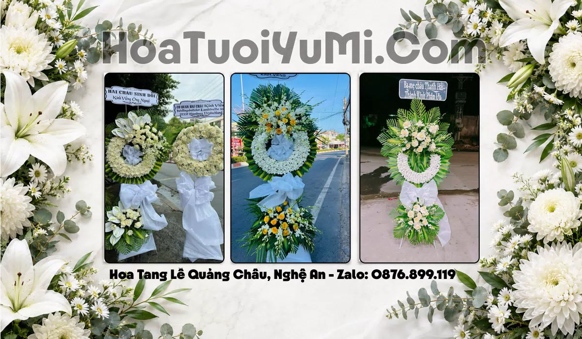 vòng hoa tang lễ Xã Quảng Châu Nghệ An