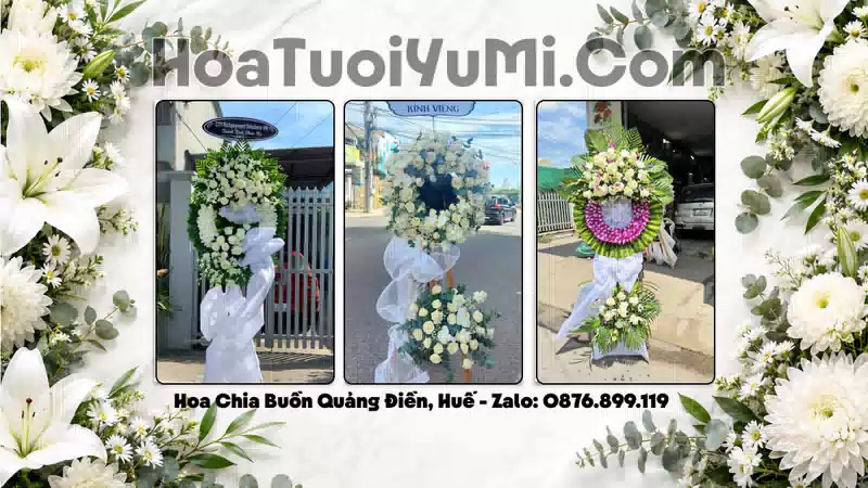 Vòng Hoa Viếng Xã Quảng Điền, Huế - Giao Kịp Giờ