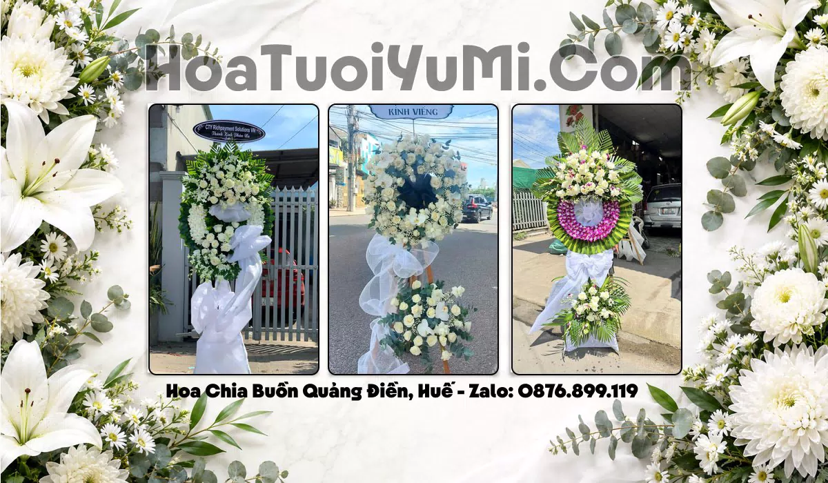 Vòng Hoa Viếng Xã Quảng Điền, Huế - Giao Kịp Giờ