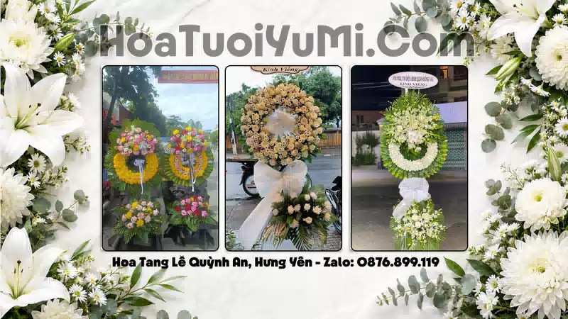 Đặt Vòng Hoa Chia Buồn Tại Xã Quỳnh An, Hưng Yên