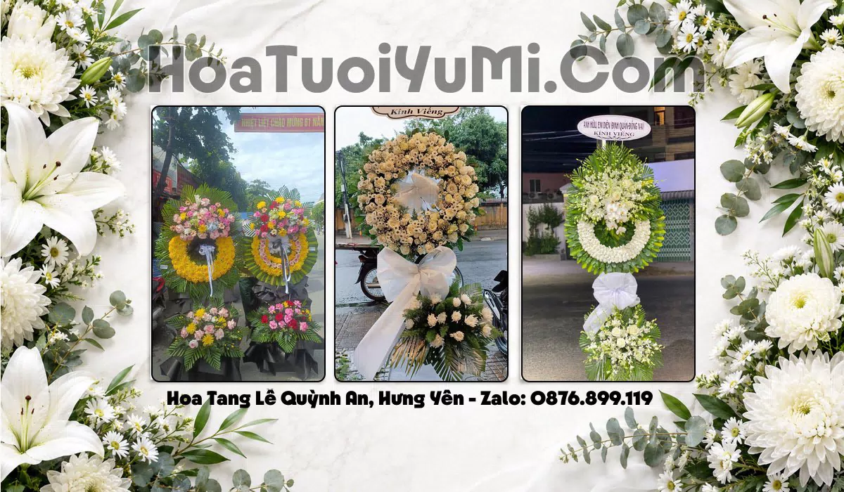 Đặt Vòng Hoa Chia Buồn Tại Xã Quỳnh An, Hưng Yên