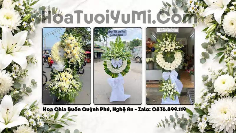 Đặt Vòng Hoa Đám Tang Tại Xã Quỳnh Phú, Nghệ An