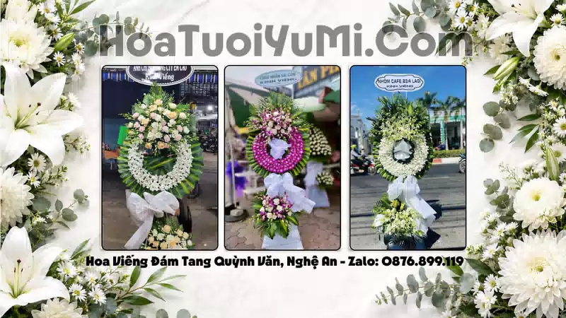 Đặt Vòng Hoa Đám Tang Tại Xã Quỳnh Văn, Tỉnh Nghệ An