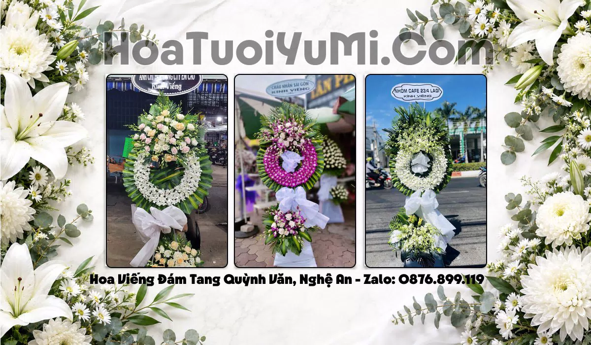 Đặt Vòng Hoa Đám Tang Tại Xã Quỳnh Văn, Tỉnh Nghệ An