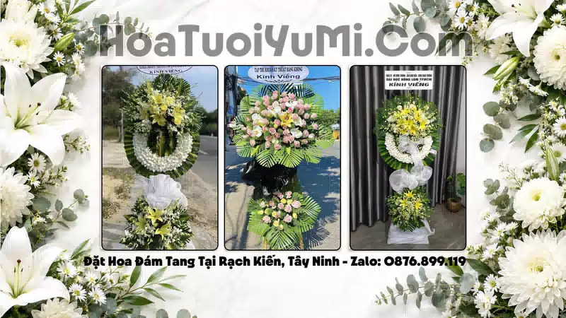 Đặt Vòng Hoa Tang Lễ Tại Xã Rạch Kiến, Tỉnh Tây Ninh