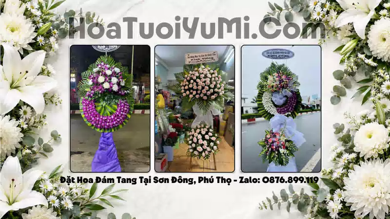 Điện Hoa Chia Buồn Xã Sơn Đông, Tỉnh Phú Thọ - Kịp Giờ Viếng