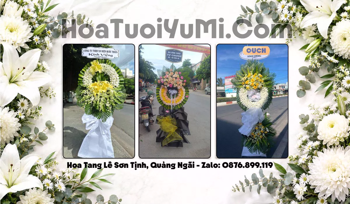 hoa chia buồn tang lễ tại Xã Sơn Tịnh, Quảng Ngãi