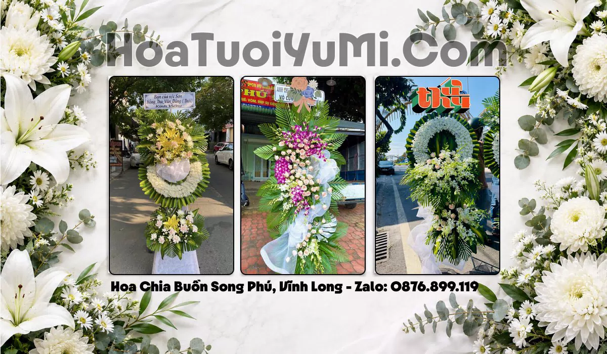 Đặt Hoa Viếng Đám Tang Tại Xã Song Phú, Tỉnh Vĩnh Long