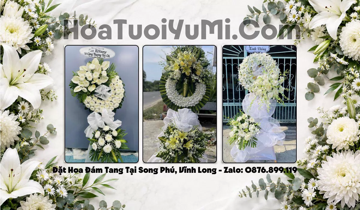 kệ hoa chia buồn tại Xã Song Phú