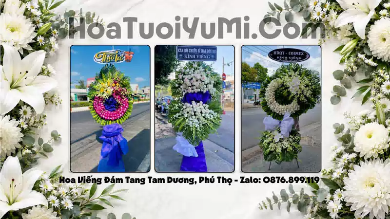Đặt Vòng Hoa Đám Tang Tại Tam Dương, Phú Thọ