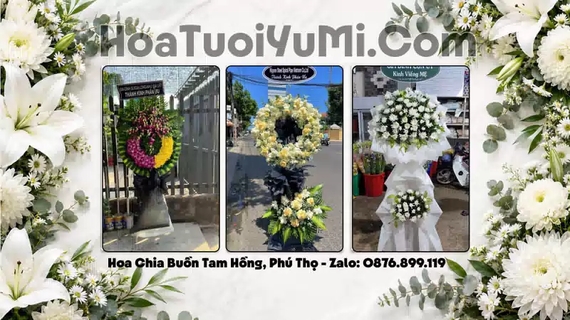 Vòng Hoa Viếng Xã Tam Hồng, Tỉnh Phú Thọ - Giao Kịp Giờ