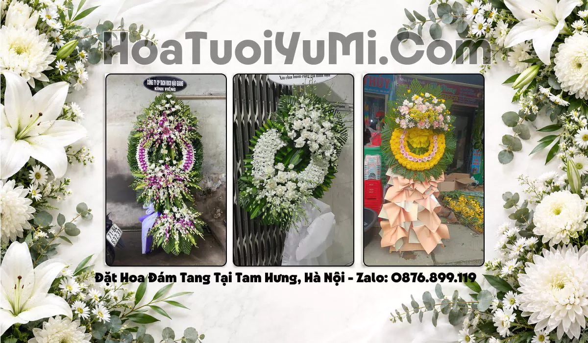 Đặt Vòng Hoa Đám Tang Tại Xã Tam Hưng, Hà Nội