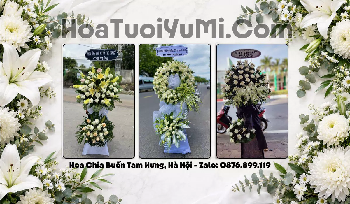 vòng hoa tang lễ Xã Tam Hưng giao tận nơi