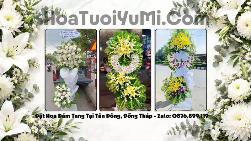 Đặt Hoa Viếng Đám Tang Tại Xã Tân Đông, Tỉnh Đồng Tháp